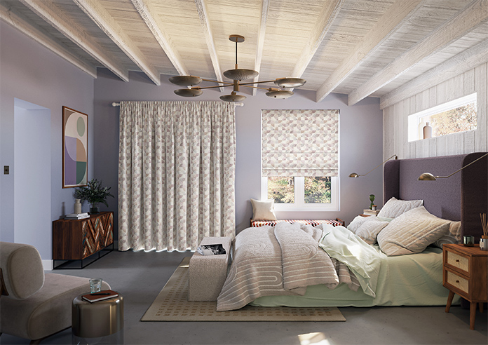 Mosaic Tile, Very Berry - Made to Measure Curtains - Image 15